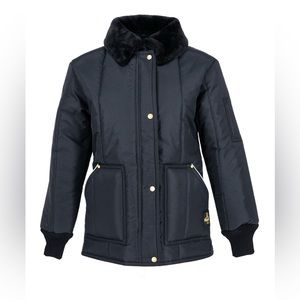 NWT Refrigiwear Women's Black Winter Coat Jacket Size Small Petite